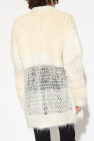 Undercover WHITE Cardigan with decorative knit