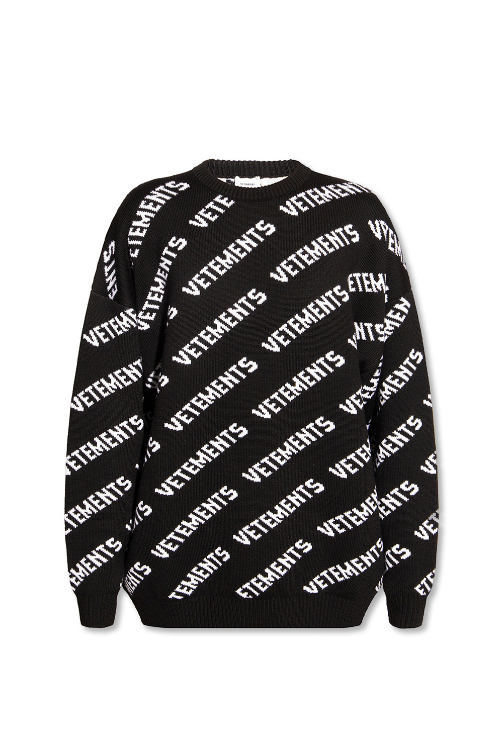 VETEMENTS embroidered-logo sweater with logo