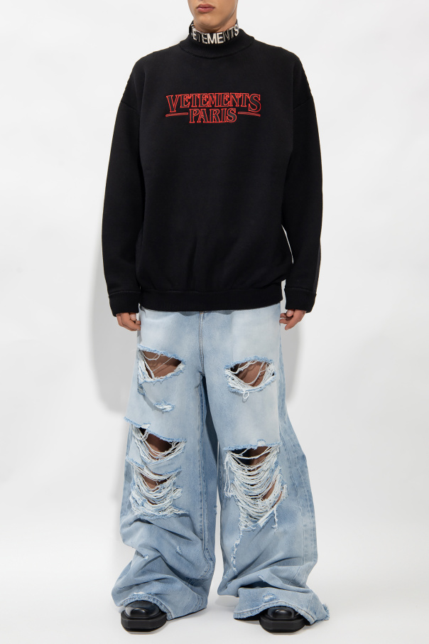 VETEMENTS Logo-embroidered sweater