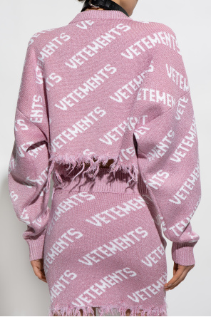 VETEMENTS Cropped sweater with logo
