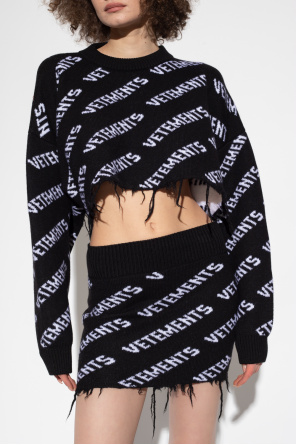 VETEMENTS Cropped oversize sweater