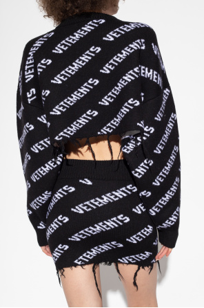 VETEMENTS Cropped oversize sweater