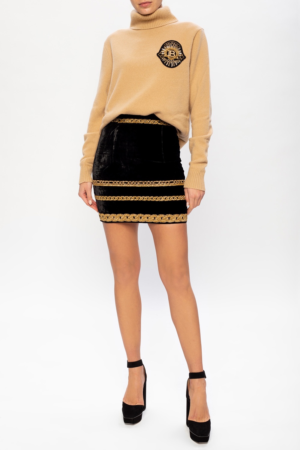 balmain turtleneck sweater