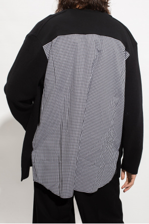 Undercover Cardigan in contrasting fabrics