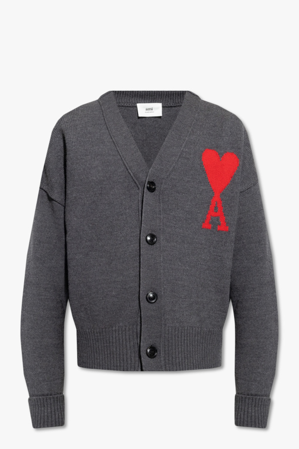 Ami Alexandre Mattiussi Cardigan with logo