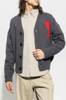 Ami Alexandre Mattiussi GREY Cardigan with logo