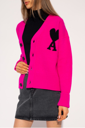 Ami Alexandre Mattiussi Wool cardigan with logo