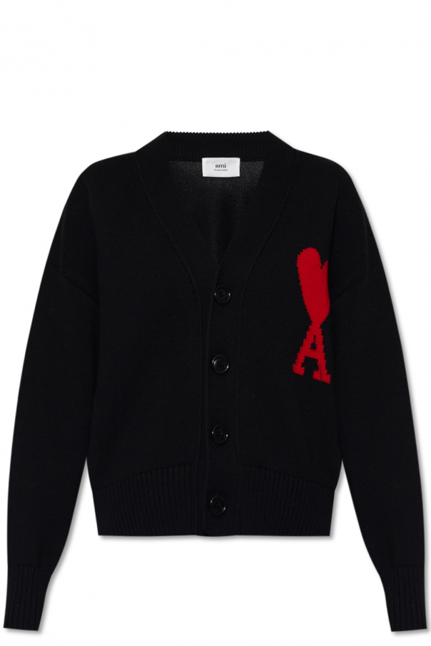 Ami Alexandre Mattiussi Cardigan with logo