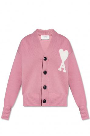 Cardigan with logo od Ami Alexandre Mattiussi