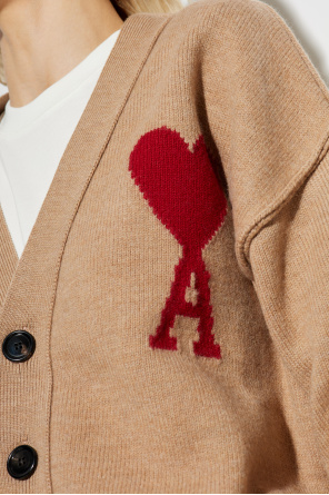 Ami Alexandre Mattiussi Wool cardigan with logo