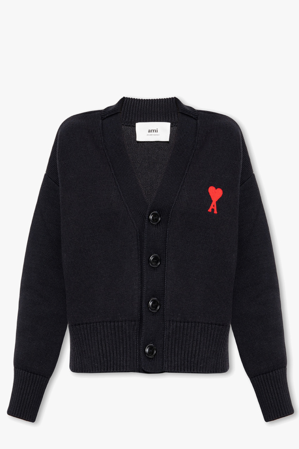 Ami Alexandre Mattiussi Cardigan with logo