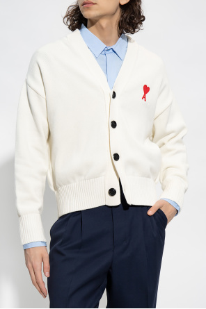 island linen shirt Cardigan with logo