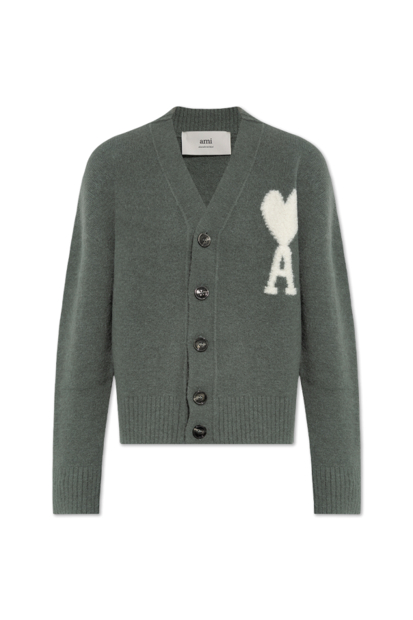 Ami Alexandre Mattiussi Cardigan with logo