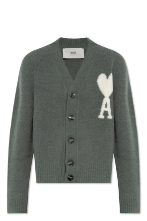 Cardigan with logo