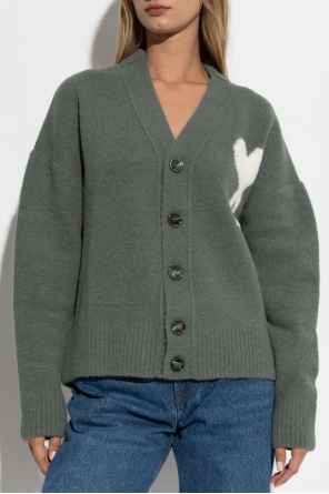 Ami Alexandre Mattiussi Cardigan with logo