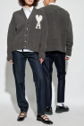 Ami Alexandre Mattiussi GREY Cardigan with logo