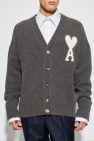 Ami Alexandre Mattiussi GREY Cardigan with logo
