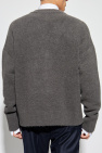 Ami Alexandre Mattiussi GREY Cardigan with logo