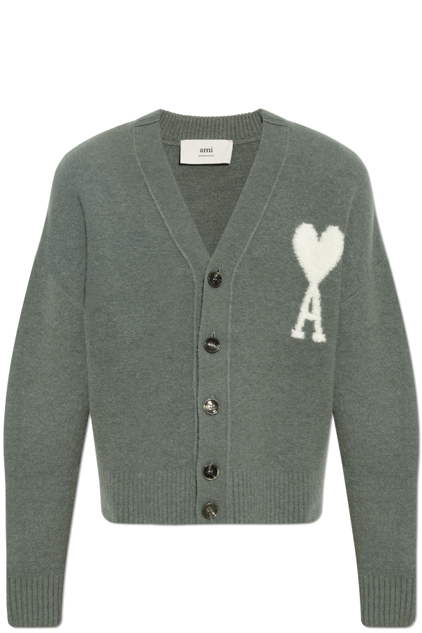 Ami Alexandre Mattiussi Cardigan with logo