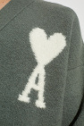 Ami Alexandre Mattiussi GREEN Cardigan with logo