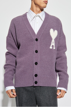 Ami Alexandre Mattiussi Cardigan with logo