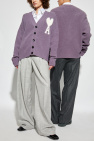 Ami Alexandre Mattiussi PURPLE Cardigan with logo