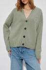 Ami Alexandre Mattiussi GREEN Wool Cardigan with Logo