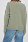 Ami Alexandre Mattiussi GREEN Wool Cardigan with Logo