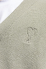 Ami Alexandre Mattiussi GREEN Wool cardigan with logo