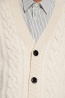 Ami Alexandre Mattiussi cream Wool cardigan