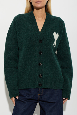 Ami Alexandre Mattiussi Cardigan with logo