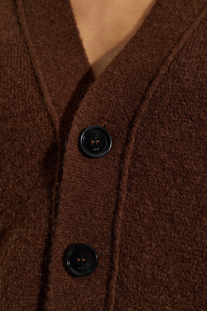Ami Alexandre Mattiussi Wool cardigan with logo