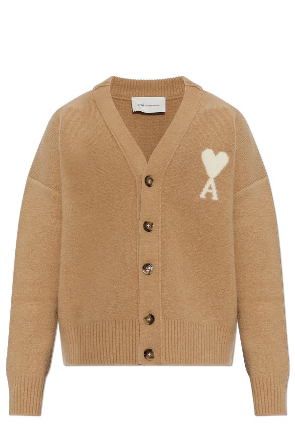 Cardigan with logo od Ami Alexandre Mattiussi