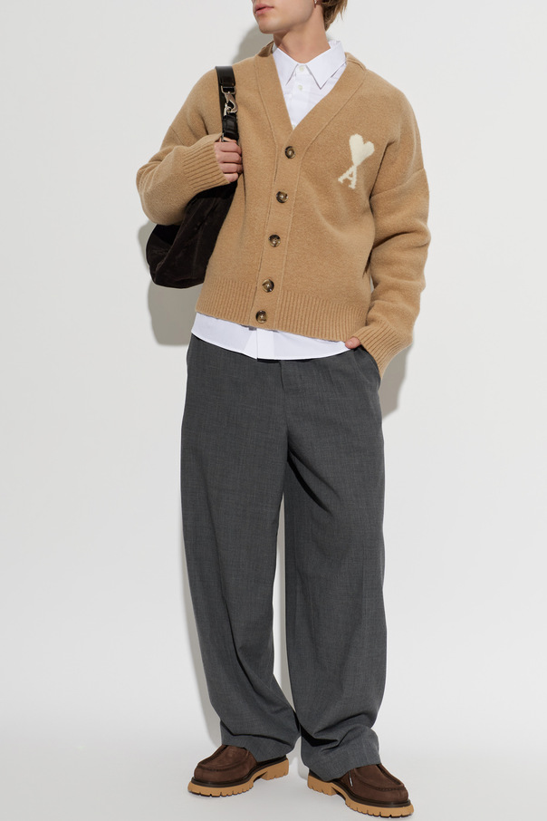 Ami Alexandre Mattiussi Cardigan with logo