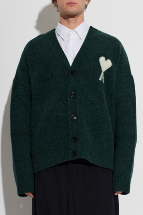 Ami Alexandre Mattiussi Cardigan with logo