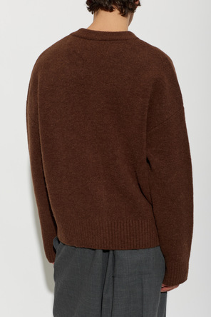 Ami Alexandre Mattiussi Wool cardigan with logo