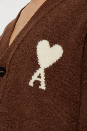 Ami Alexandre Mattiussi Wool cardigan with logo