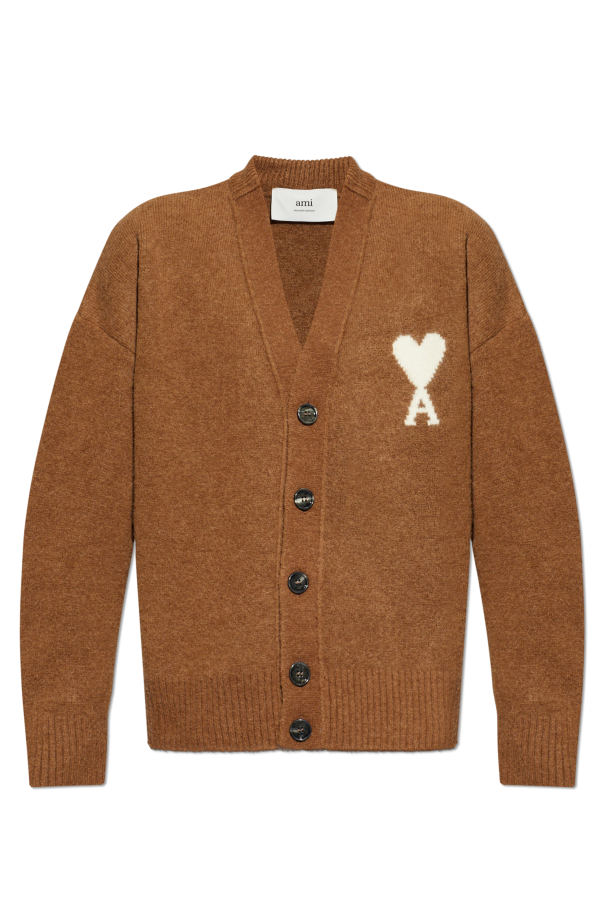 Cardigan with logo od Ami Alexandre Mattiussi