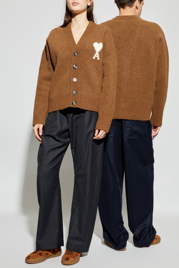 Ami Alexandre Mattiussi Cardigan with logo
