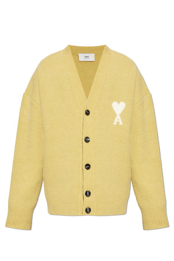 Cardigan with logo od Ami Alexandre Mattiussi