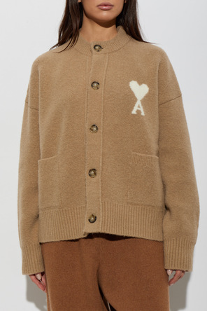 Ami Alexandre Mattiussi Wool cardigan with logo