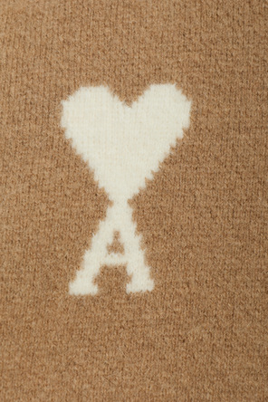 Ami Alexandre Mattiussi Wool cardigan with logo