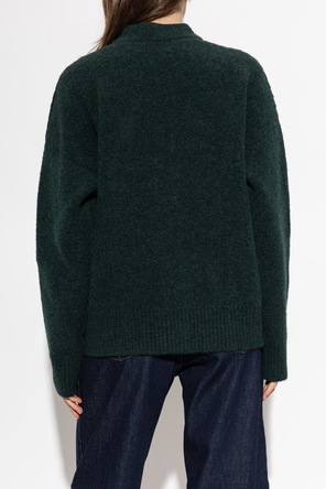 Ami Alexandre Mattiussi Wool cardigan with logo