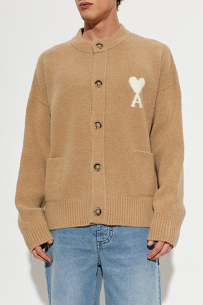 Ami Alexandre Mattiussi Woll-Cardigan mit Logo