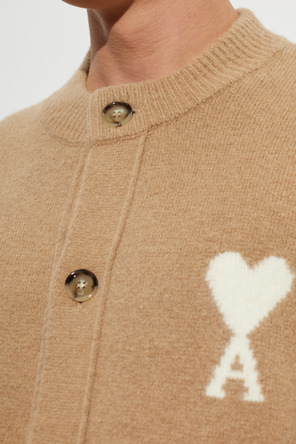 Ami Alexandre Mattiussi Woll-Cardigan mit Logo