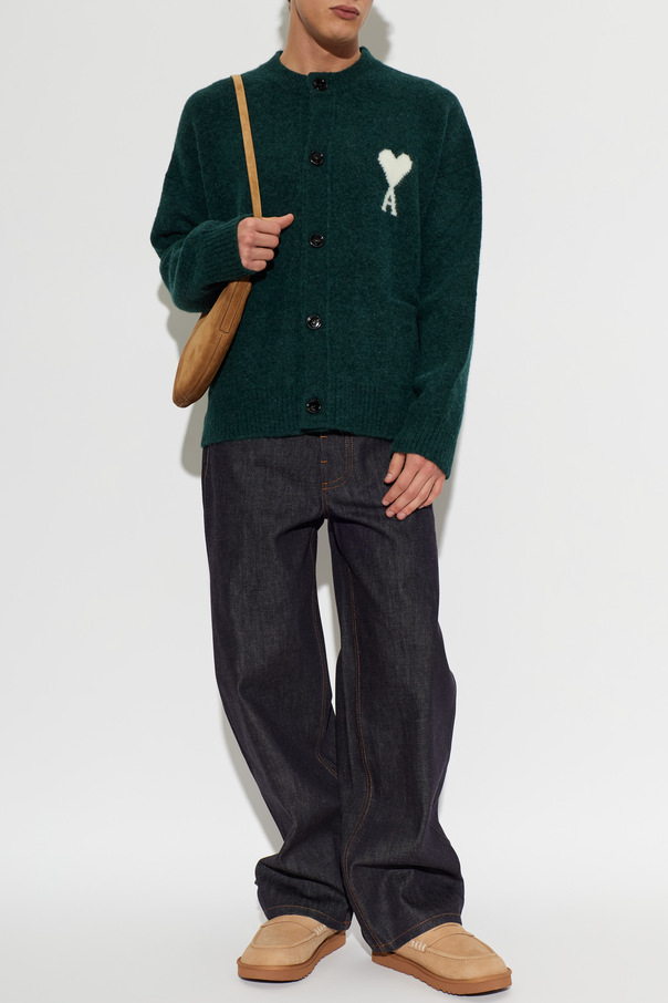 Ami Alexandre Mattiussi Woll-Cardigan mit Logo
