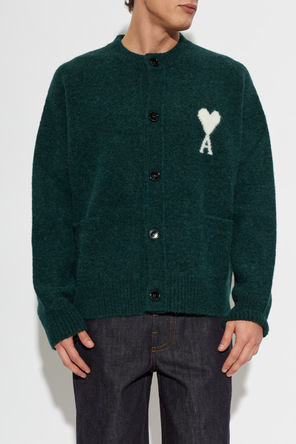 Ami Alexandre Mattiussi Woll-Cardigan mit Logo
