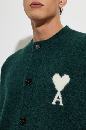 Ami Alexandre Mattiussi Woll-Cardigan mit Logo