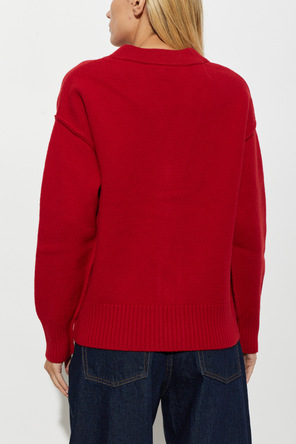Ami Alexandre Mattiussi Wool cardigan with logo