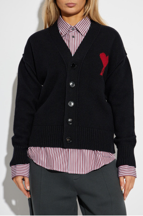 Ami Alexandre Mattiussi Wollcardigan mit Logo